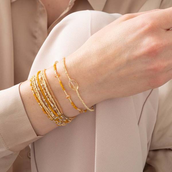 Bracelet Brightness avec pierre de citrine