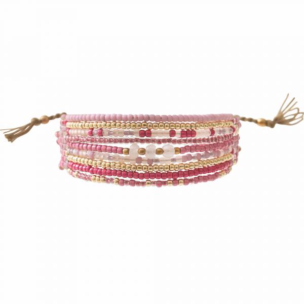 Bracelet Brightness avec pierre de quartz rose