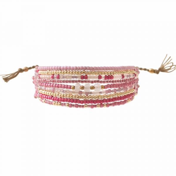 Bracelet Brightness avec pierre de quartz rose