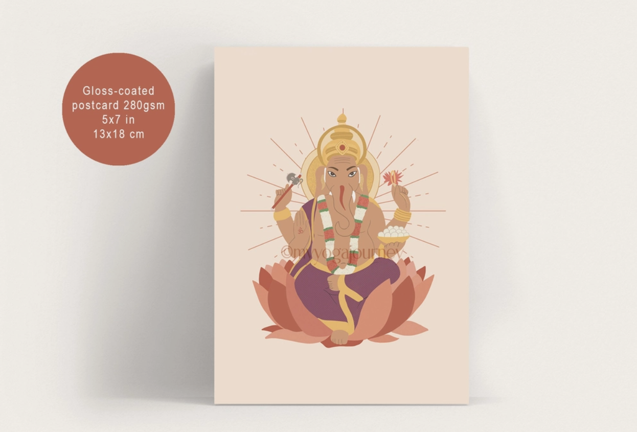 Glossy card "Ganesh" 13 x 18 cm