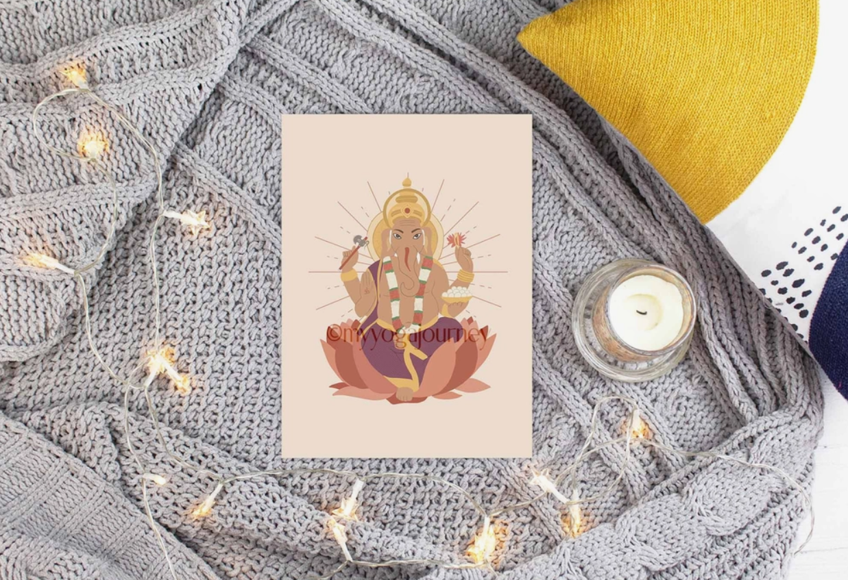 Glossy card "Ganesh" 13 x 18 cm