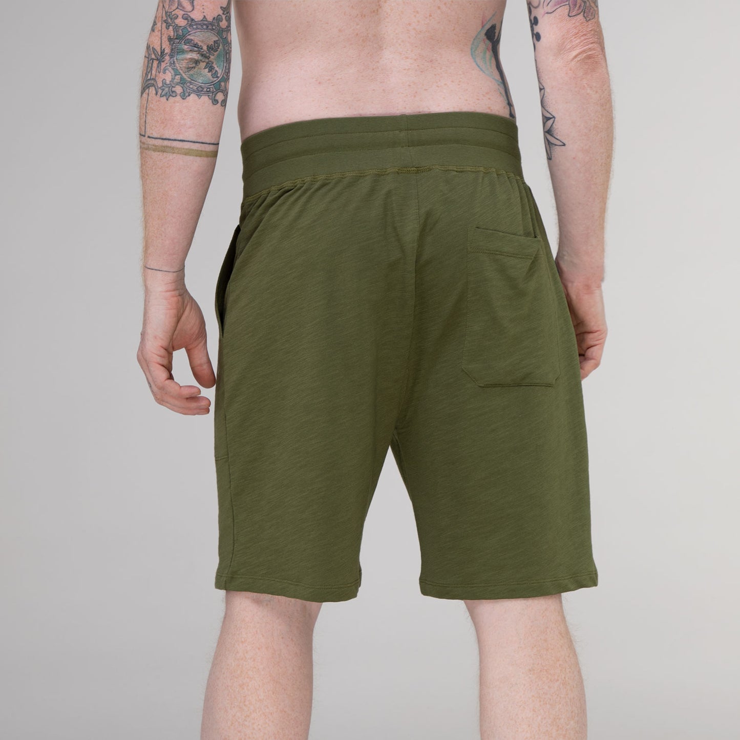 Yamadhi-Shorts für Herren – olivgrün