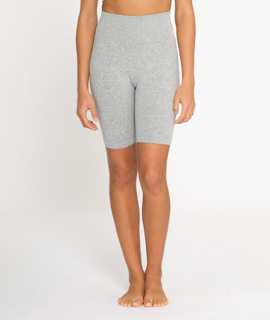 Short RAMA en bambou gris chiné