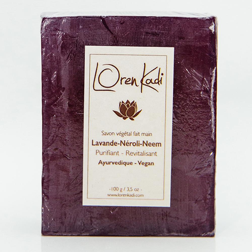 Soap "Ginger Vetiver, Lemongrass, Stimulant" - face and body, for all skin types - 100 g. - Vegan
