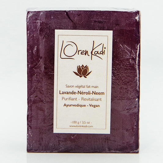 Soap "Ginger Vetiver, Lemongrass, Stimulant" - face and body, for all skin types - 100 g. - Vegan