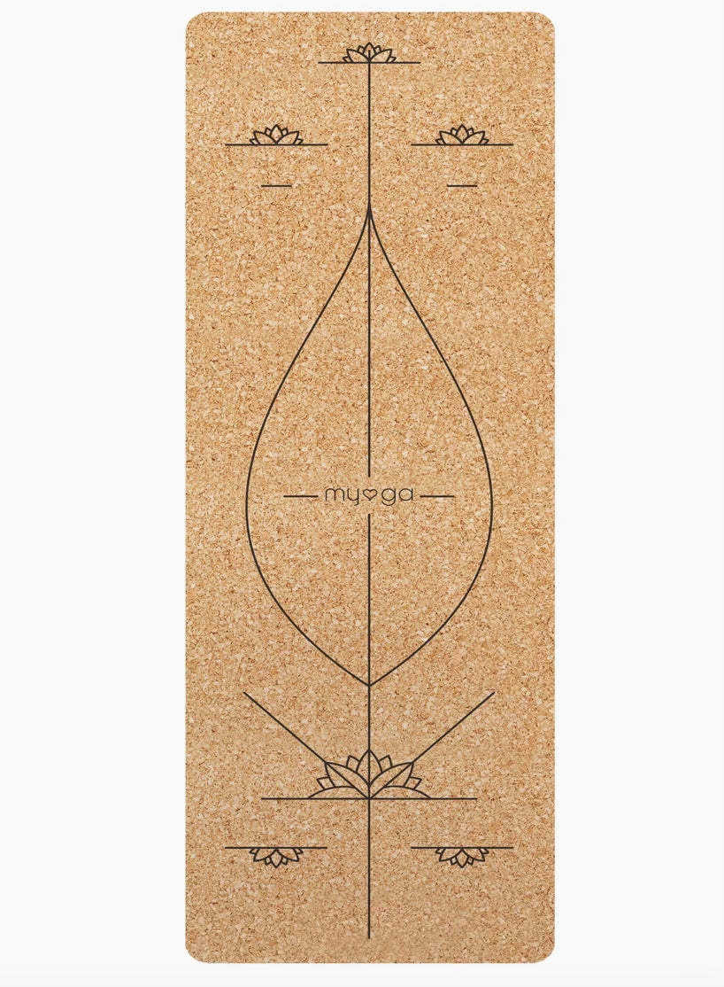 Tapis de Yoga en liège XL "Alignement"
