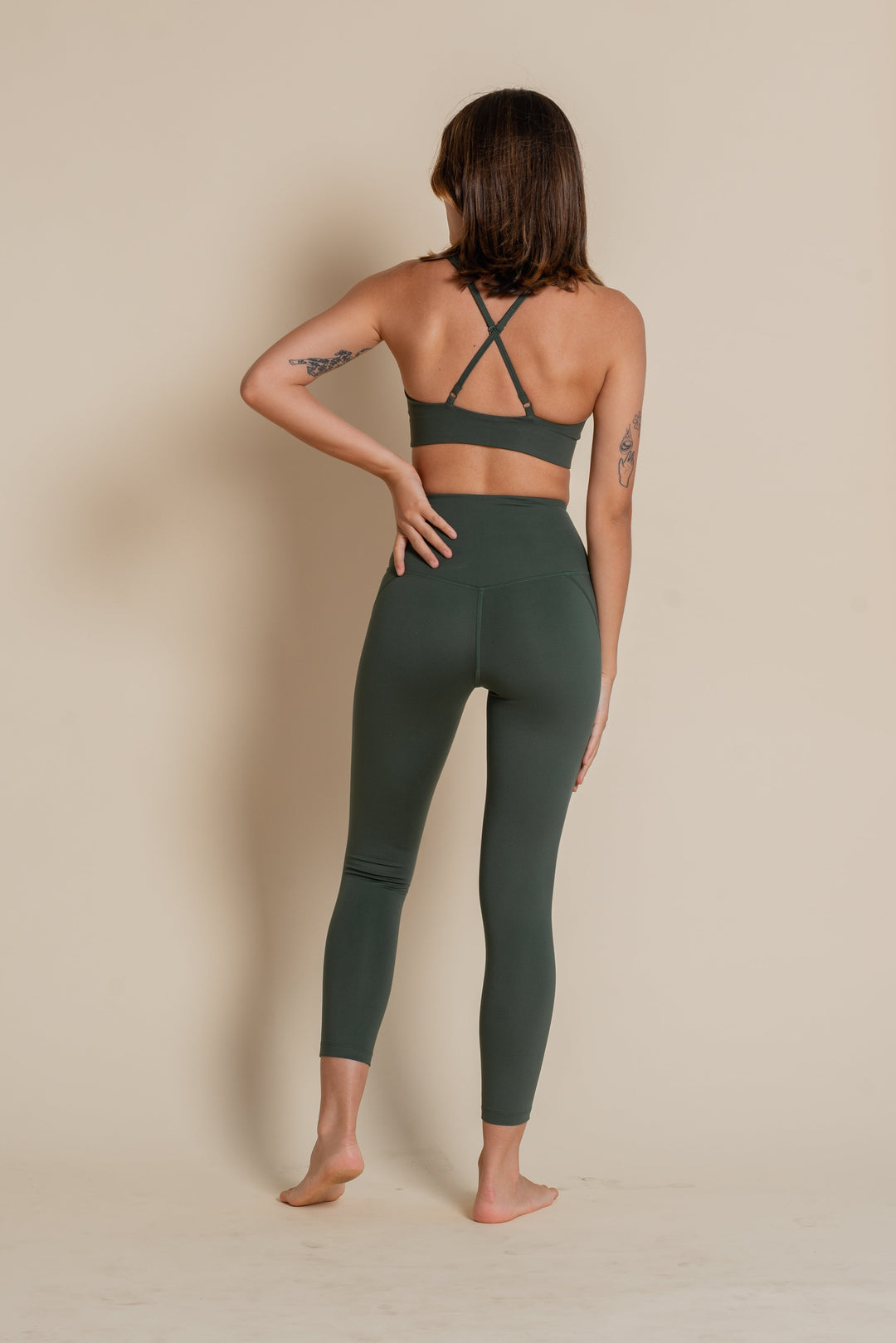 Leggings Compressive High-Rise 7/8 Moss