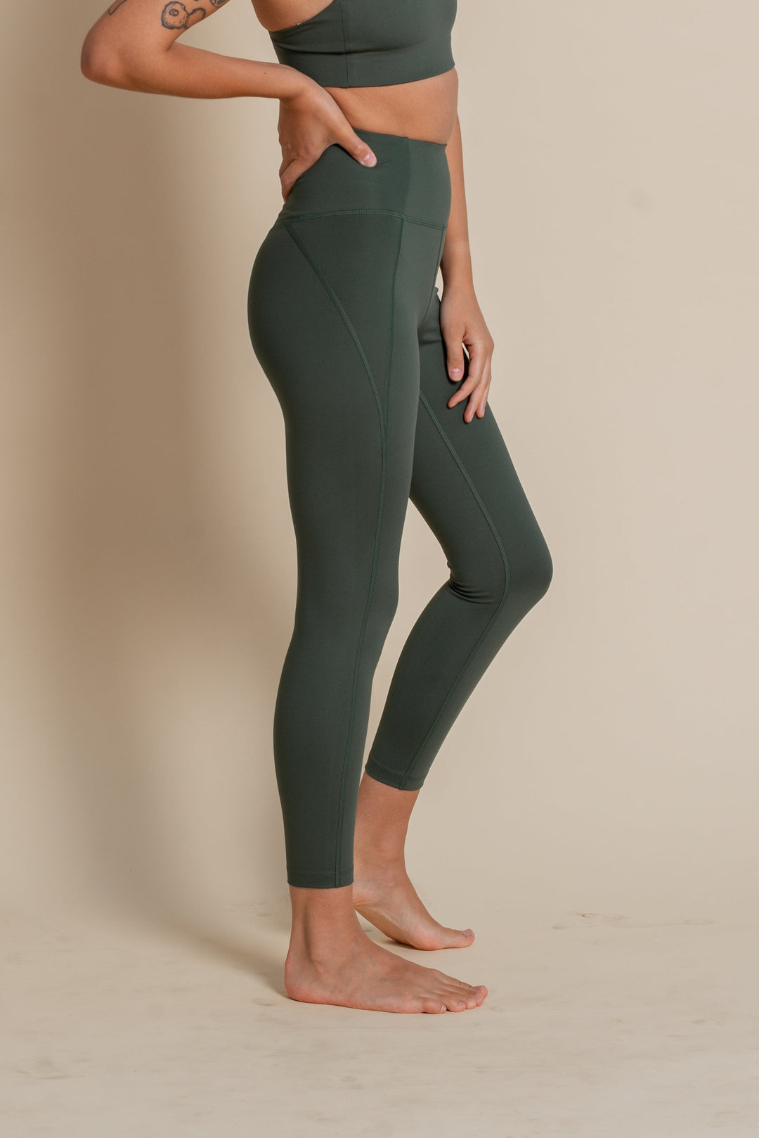 Leggings Compressive High-Rise 7/8 Moss