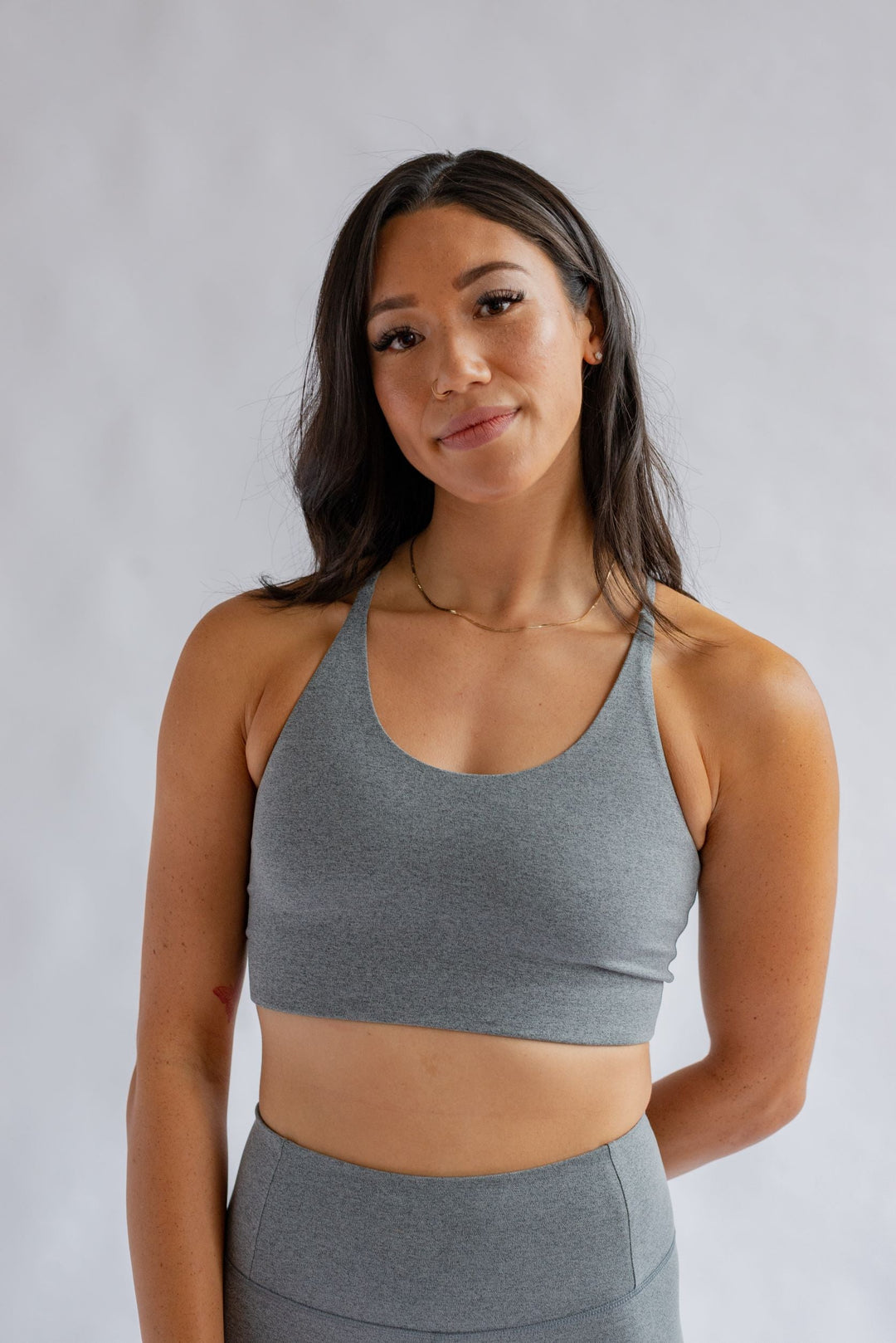Cleo FLOAT bra - Heather Gravel