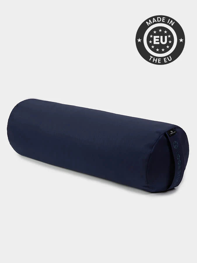 Bolster traversin rond Cosses de sarrasin Bleu marine