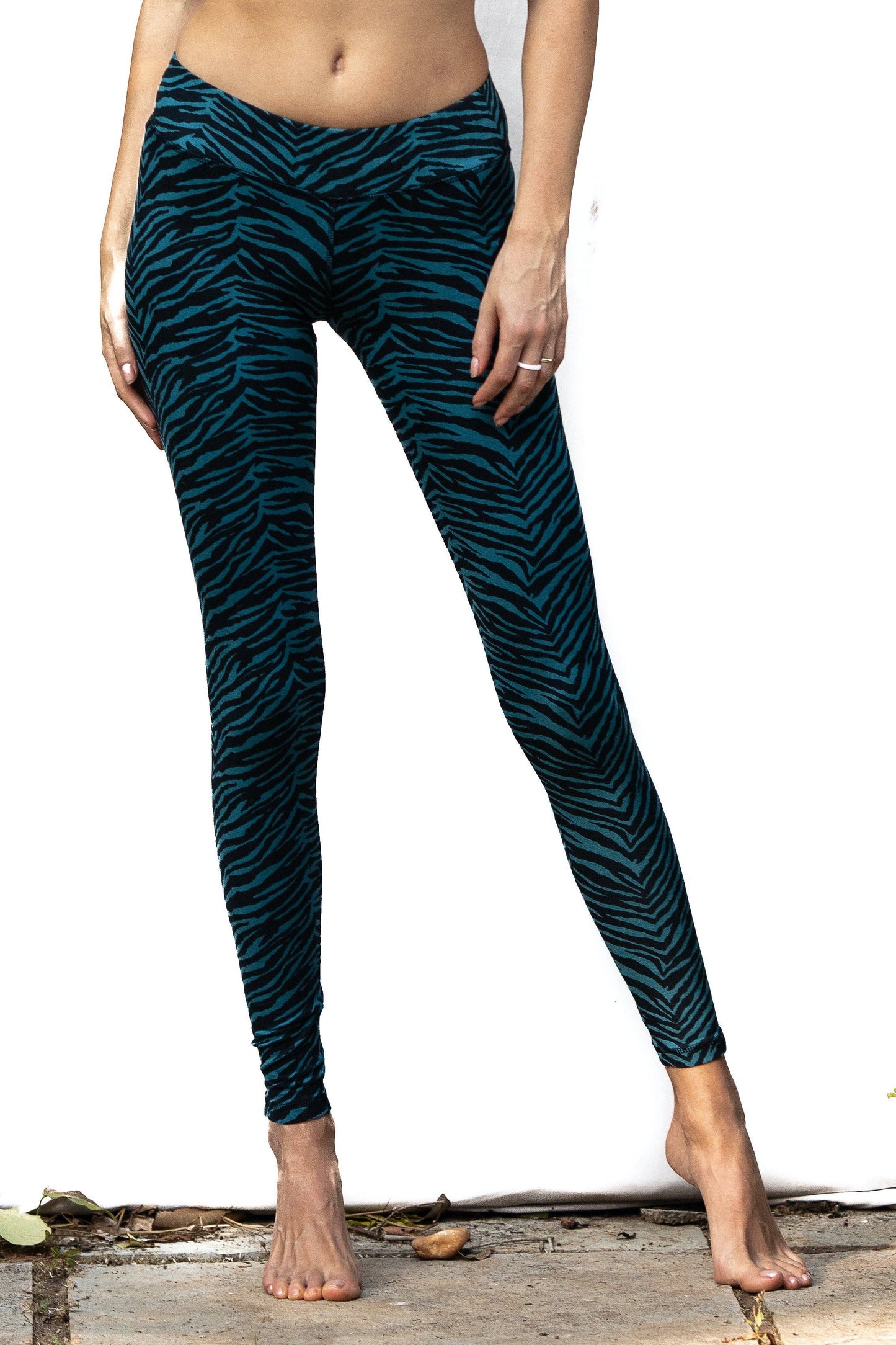 Legging Seagreen Zebra
