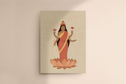 Glossy card "Lakshmi" 13 x 18 cm
