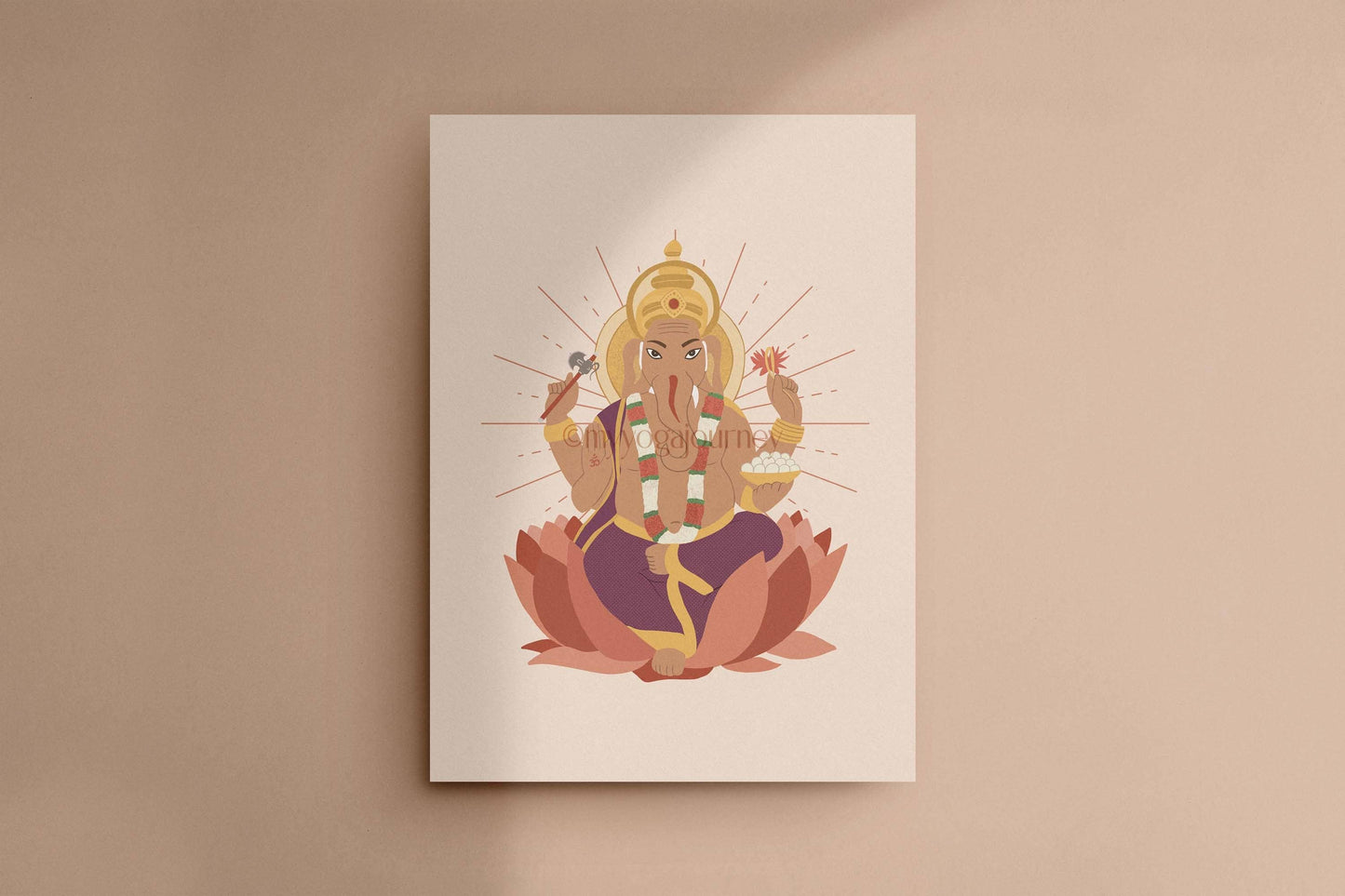 Glossy card "Ganesh" 13 x 18 cm