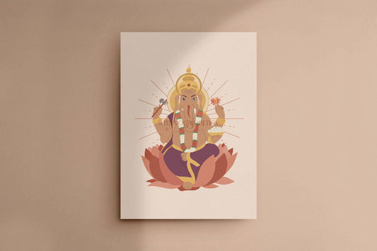 Glossy card "Ganesh" 13 x 18 cm
