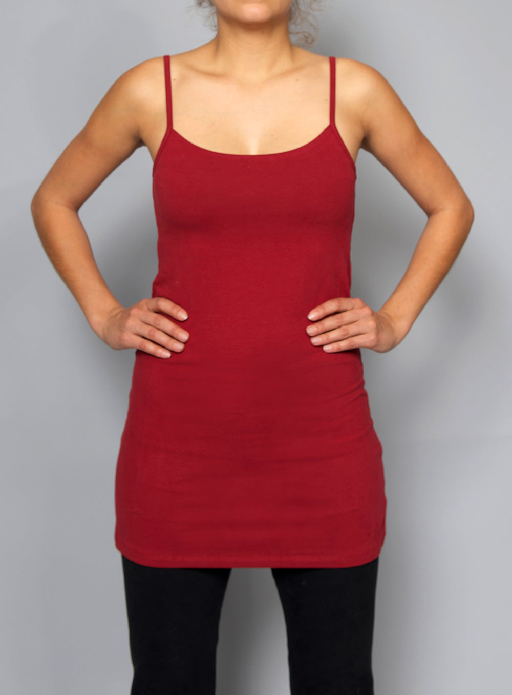 Top long Amrit bordeaux