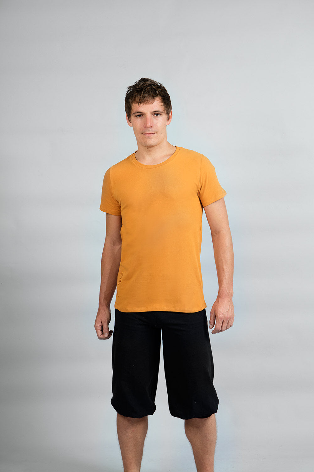 Yoga T-shirt for men organic cotton breath of fire yogafashion