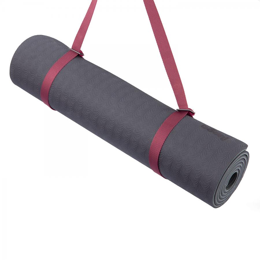 Sangle de transport pour tapis de yoga aubergine