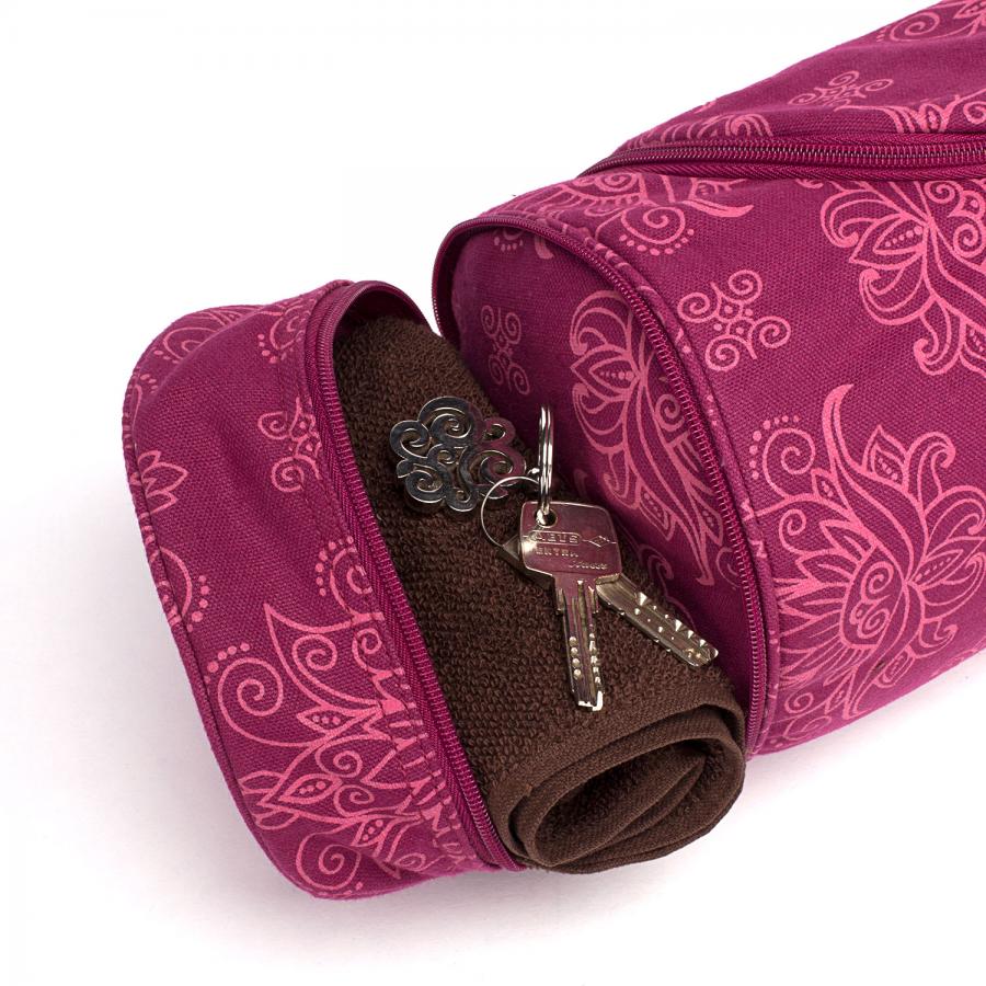 Sac pour tapis de yoga lotus rose Asana 60cm