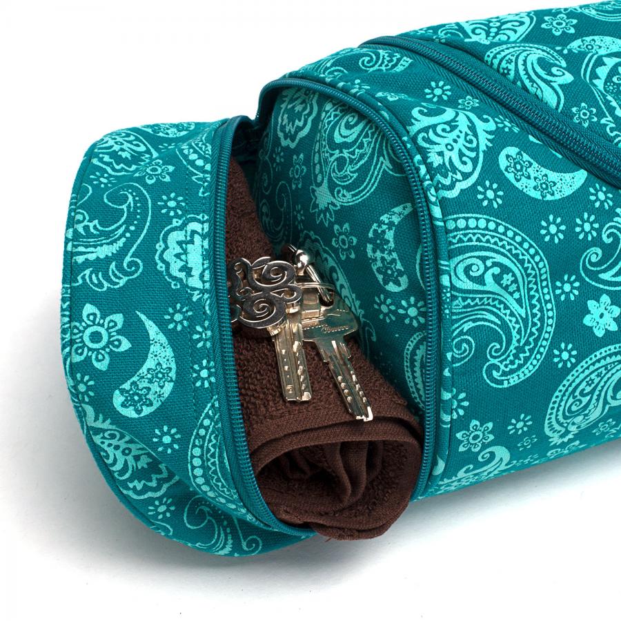 Sac pour tapis de yoga Paisley pétrole Asana 70cm