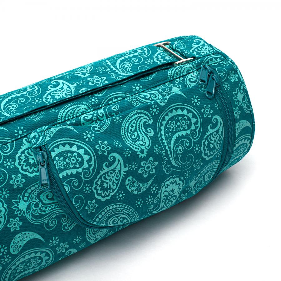 Sac pour tapis de yoga Paisley pétrole Asana 70cm