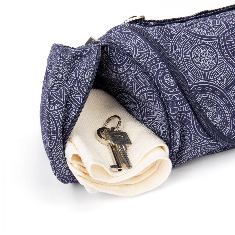 Sac pour tapis de yoga mandala bleu Asana 70cm
