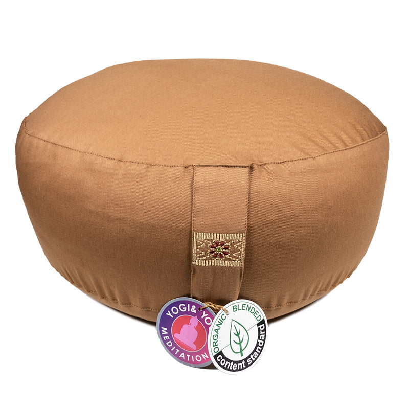 Coussin de méditation Marron coton BIO