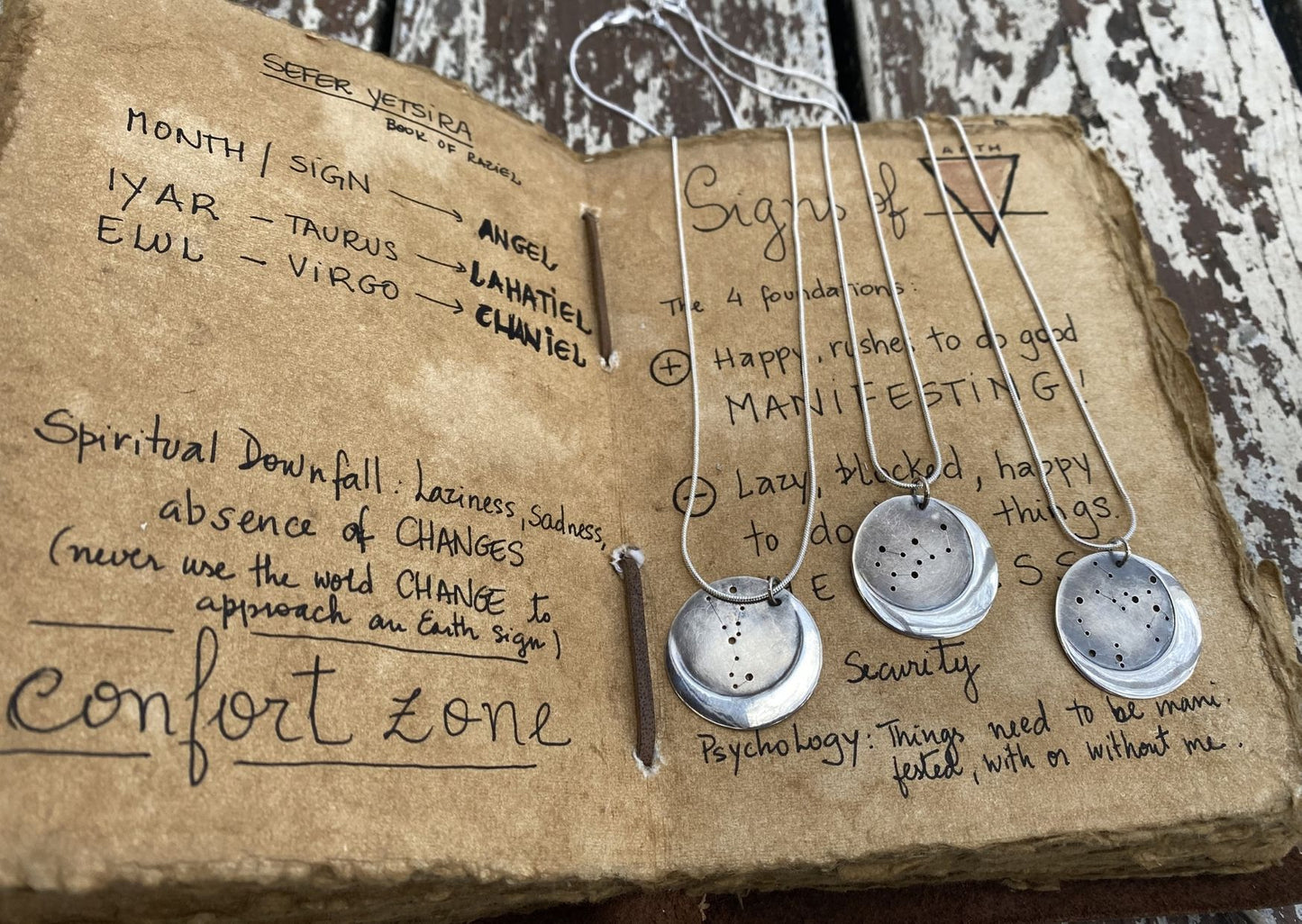 Collier constellation du zodiaque argent 925 - Taureau