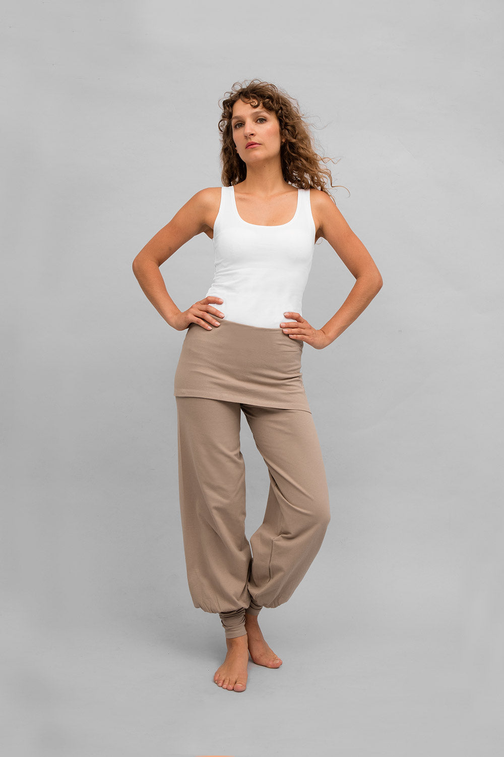 Pantalon Sohang taupe