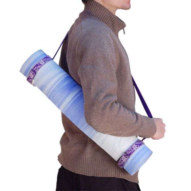 Carry strap with velcro closures - purple