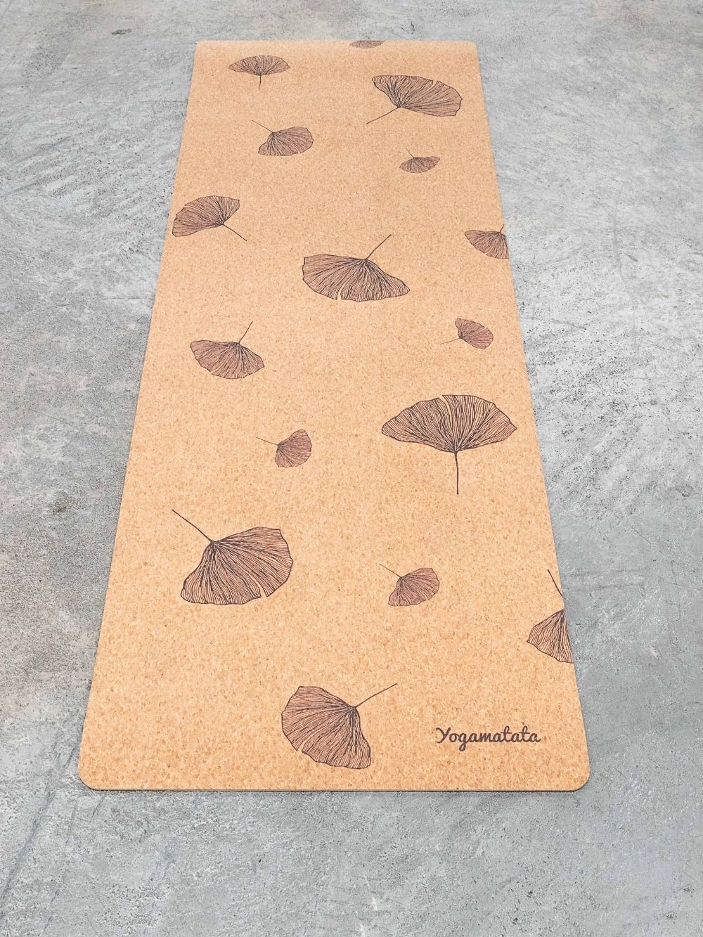 Tapis de yoga recyclé en caoutchouc et liège fabriqué au Portugal