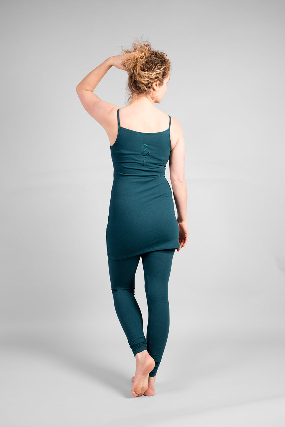 Deep green Amrit long top