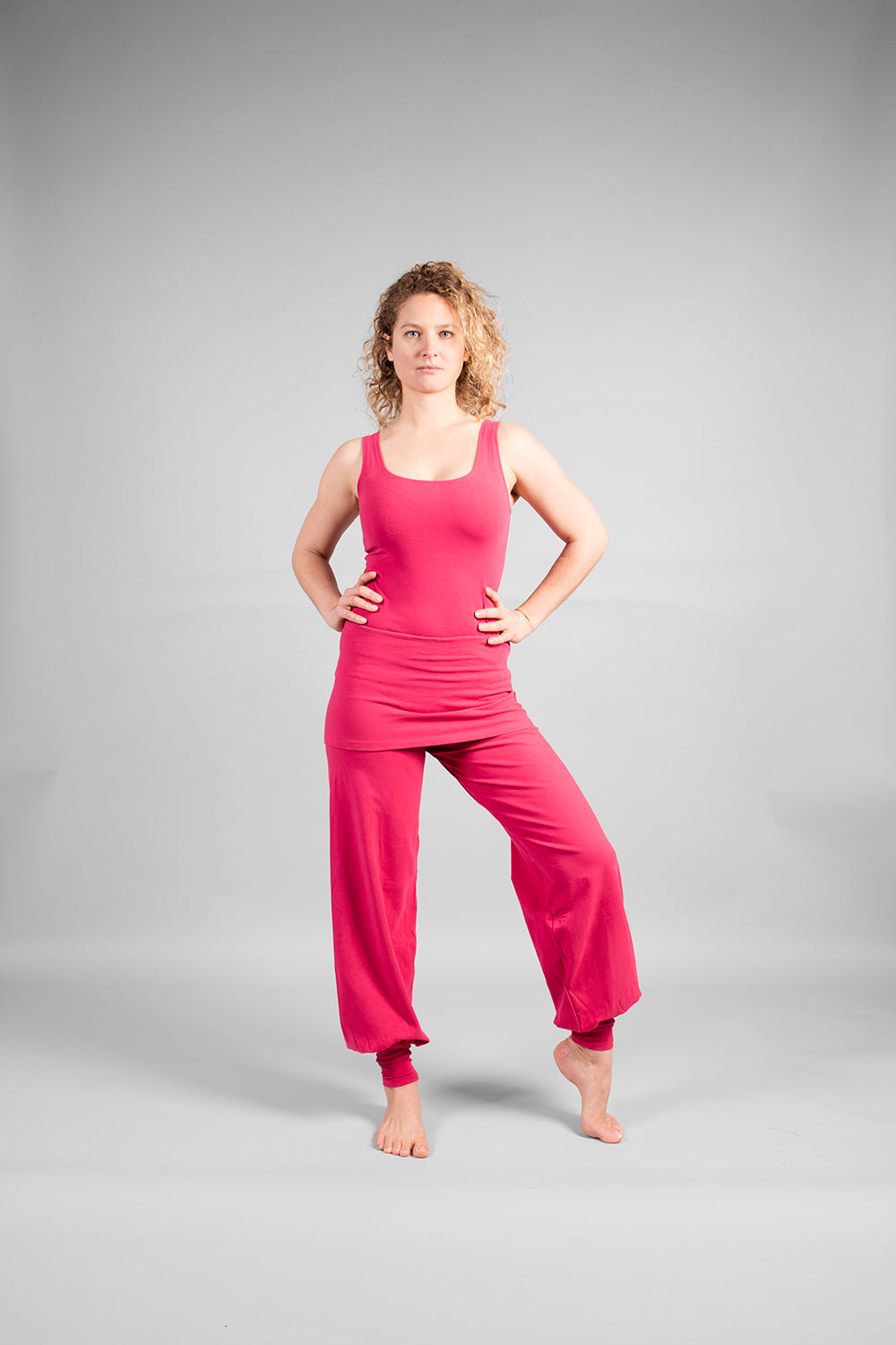 Pantalon Sohang framboise