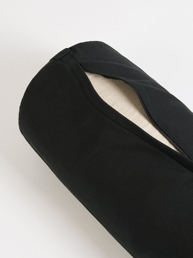 Bolster traversin rond léger noir