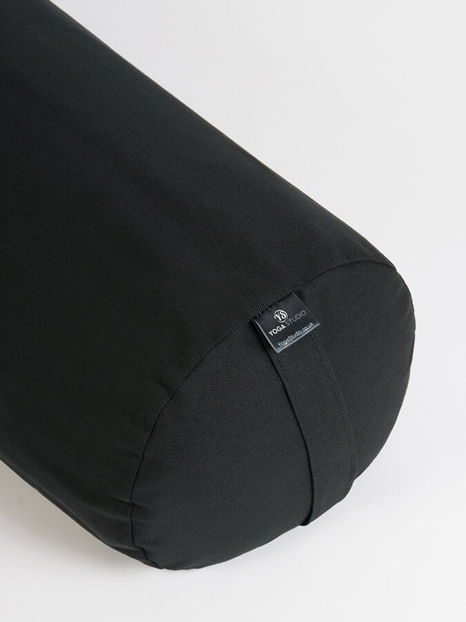 Bolster traversin rond léger noir