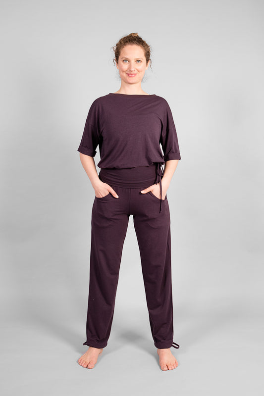 Cosma Dunkelviolettes T-Shirt - Dunkelviolett