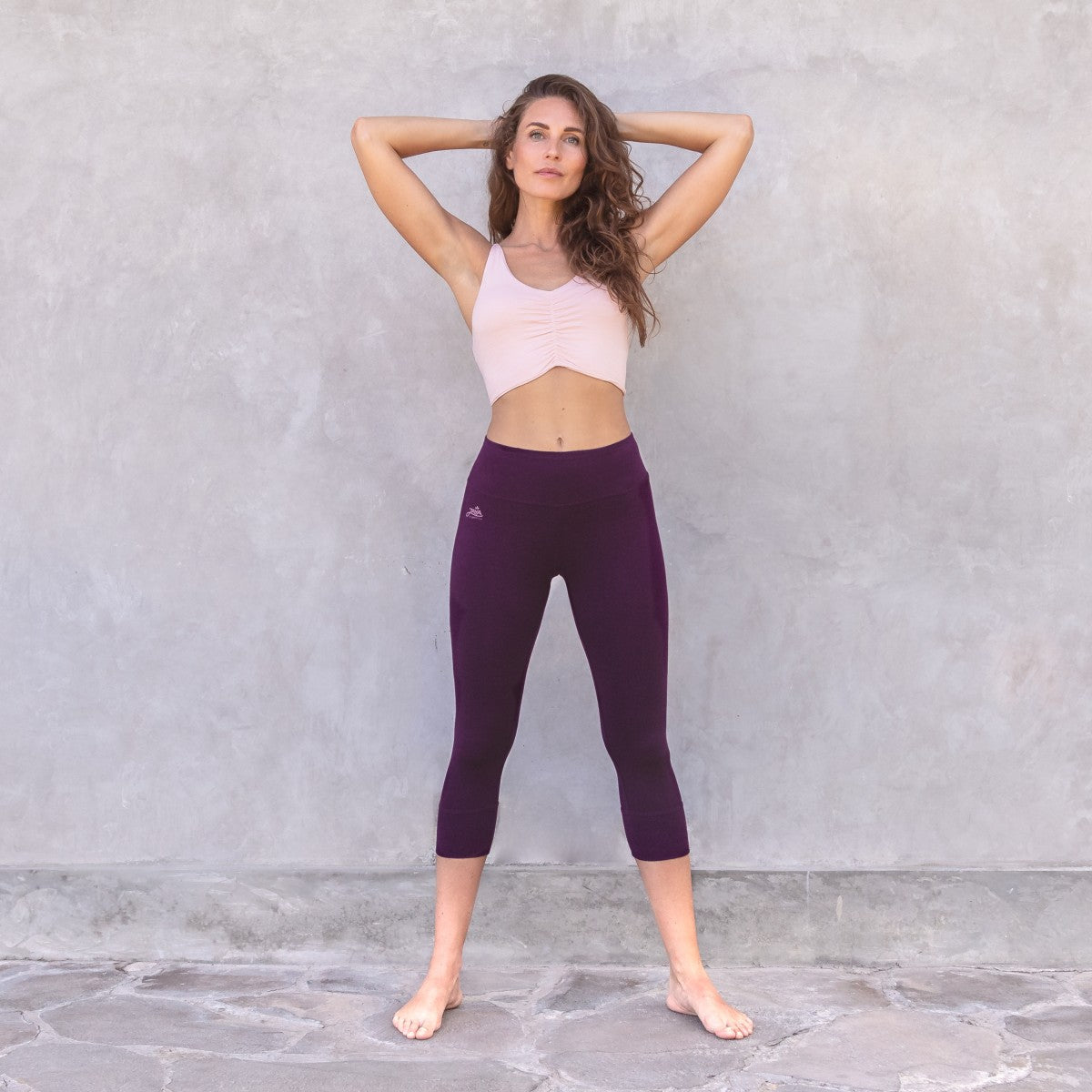Leggings Jil 3/4 aubergine - S