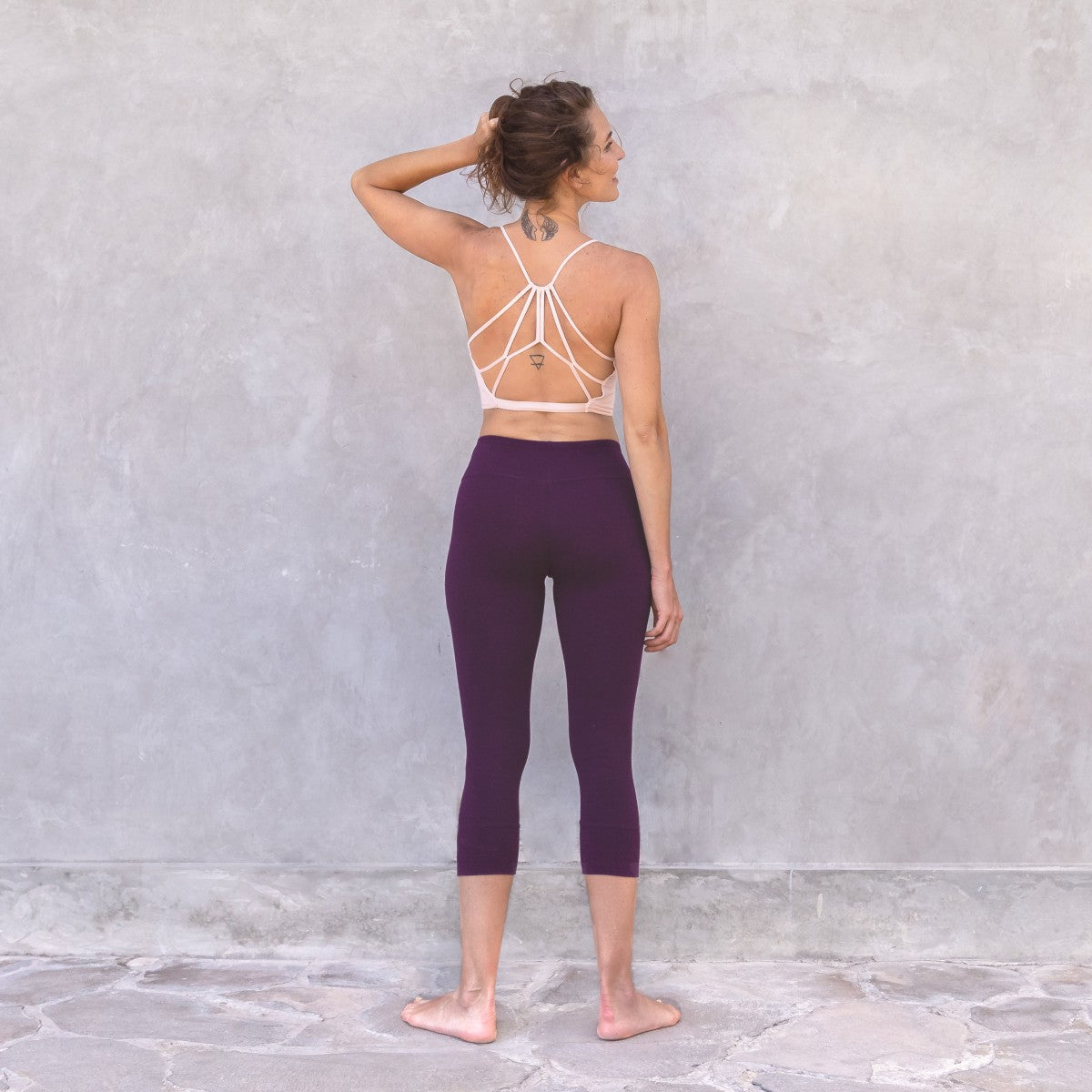 Leggings Jil 3/4 aubergine - S