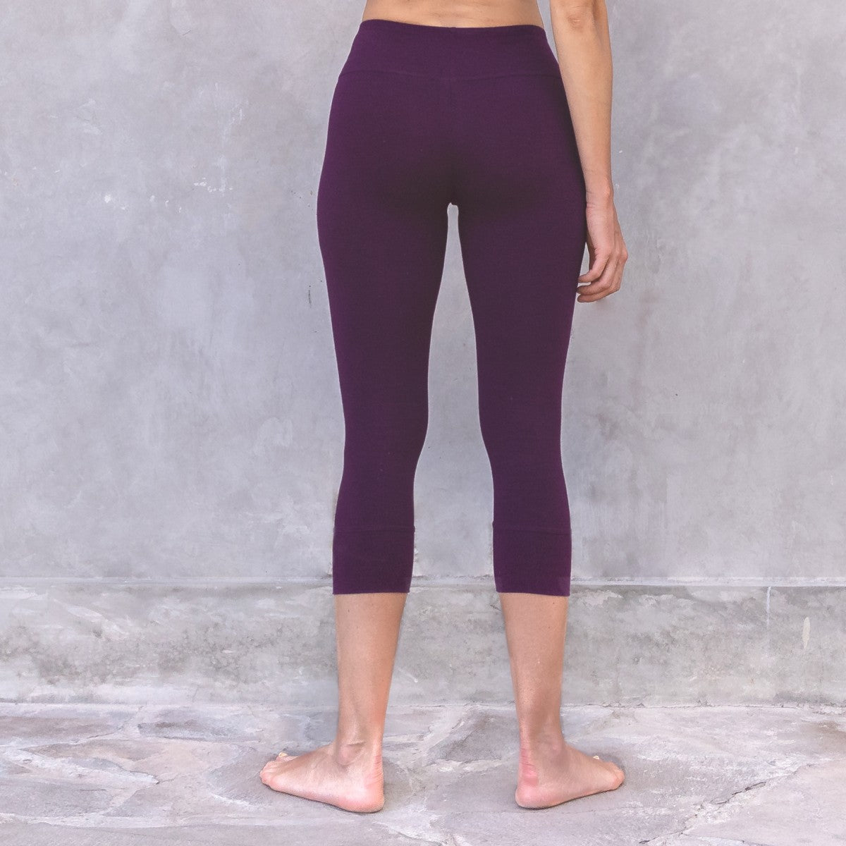 Leggings Jil 3/4 aubergine - S
