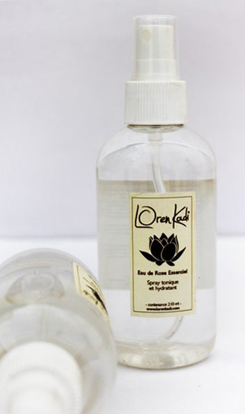 Eau de Rose ayurvédique naturel - visage toute peau - 210 ml avec spray - Vegan