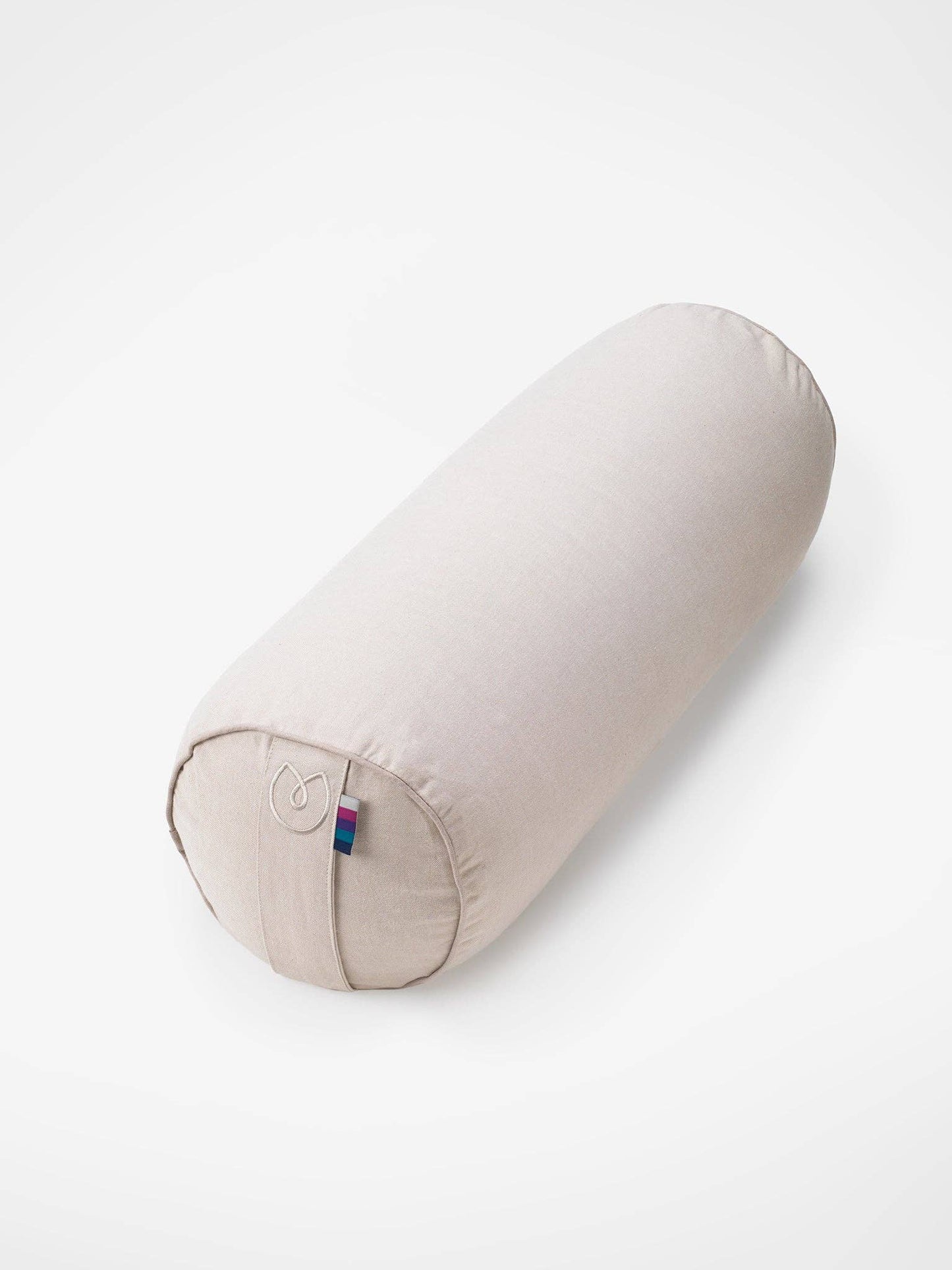 Bolster en coton organique et cosses de sarrasin Taupe