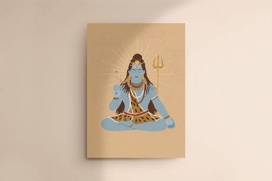 Glossy card "Shiva" 13 x 18 cm