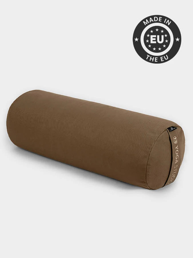 Bolster Traversin rond Cosse de sarrasin bio - Cappuccino