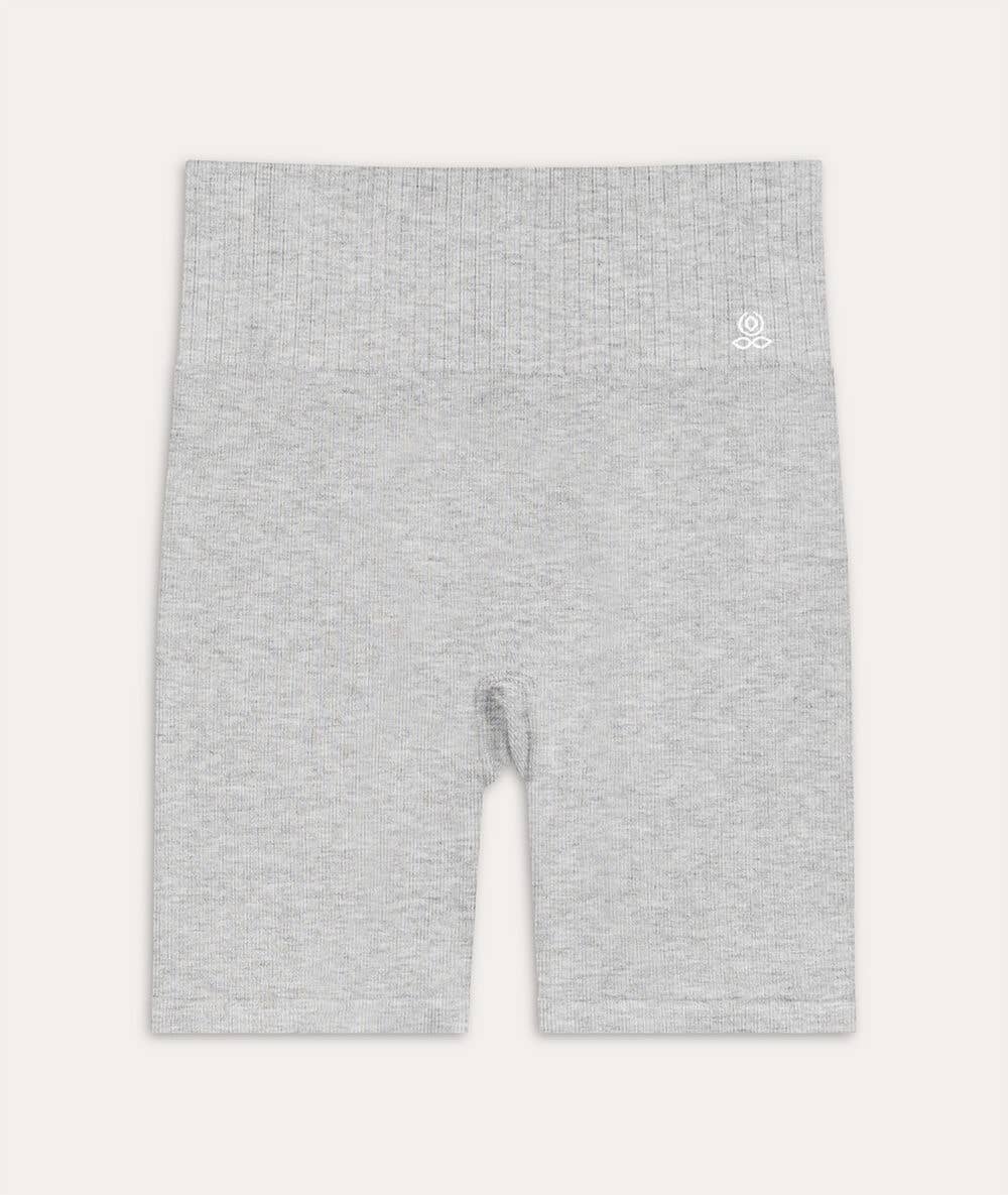 Short RAMA en bambou gris chiné