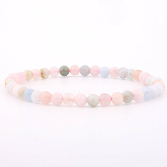 Morganite bracelet 4 mm