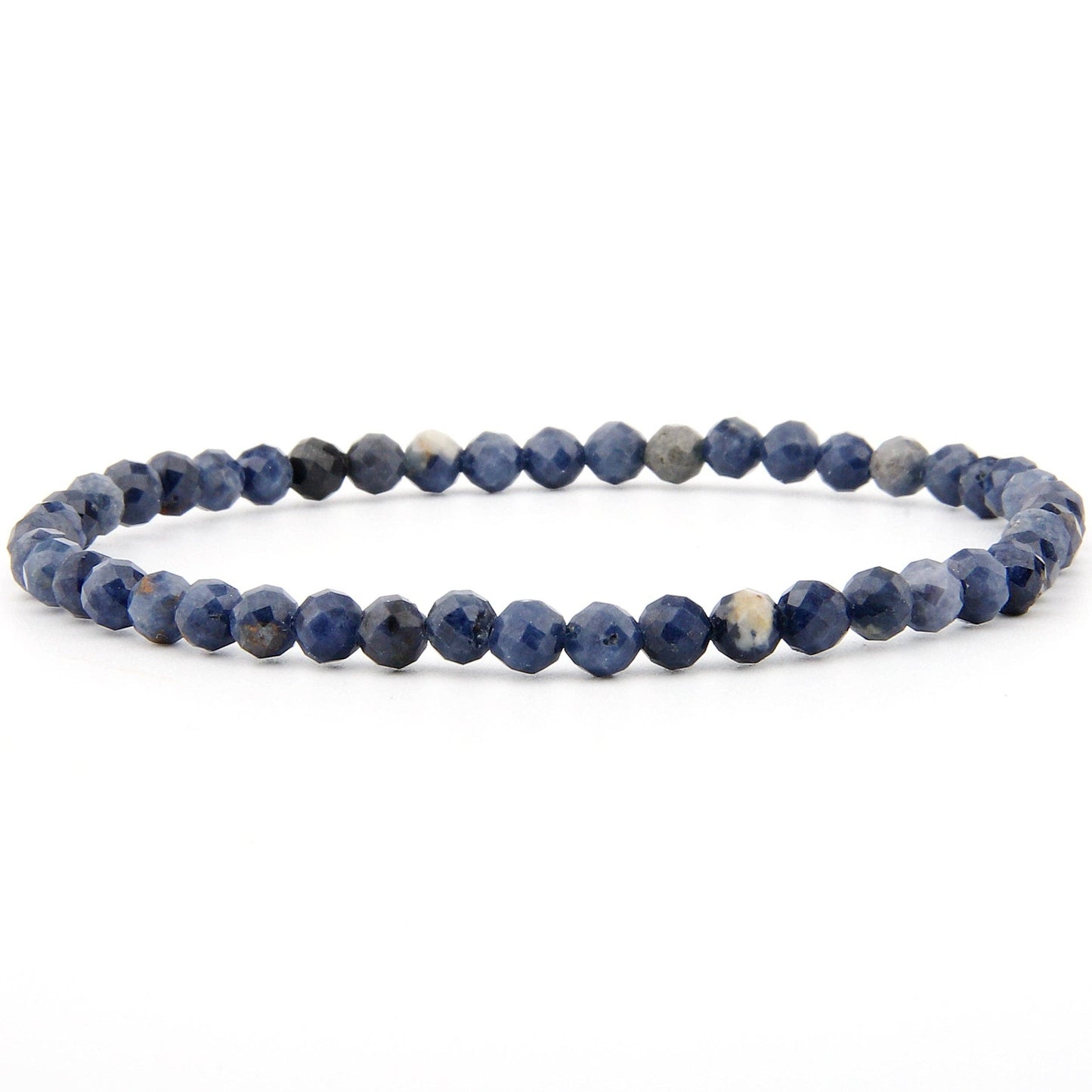 bracelet en saphir facetté 4 mm