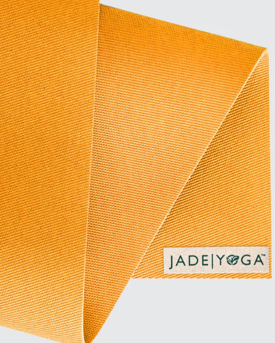 Jade Harmony tapis de yoga safran en caoutchouc naturel - 5 mm