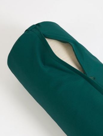 Bolster traversin rond léger Turquois