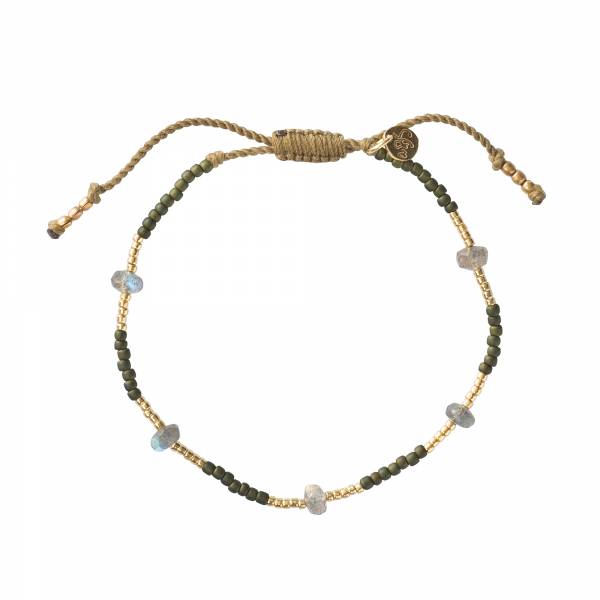 Warrior bracelet with labradorite