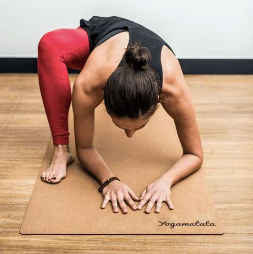 Tapis de yoga "neutre" liège et caoutchouc