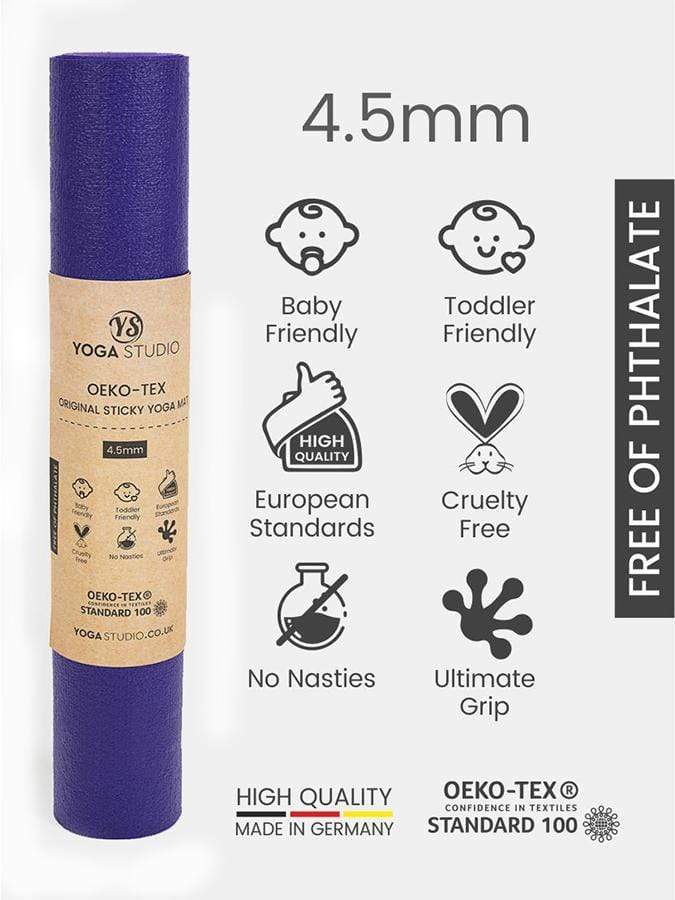 Tapis yoga studio Eco-Tex certifié Violet